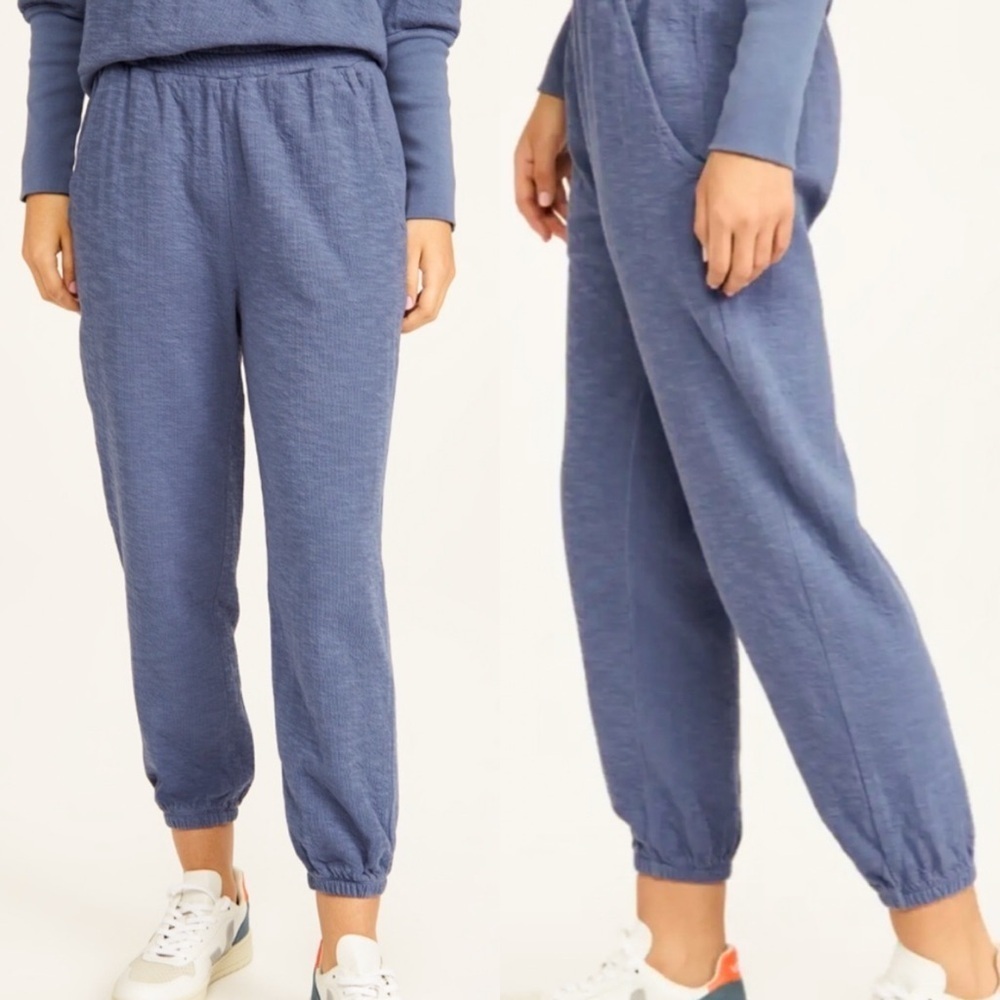 Apiece Apart Dinas Jogger Pant Organic Cotton Blue Sz Small
